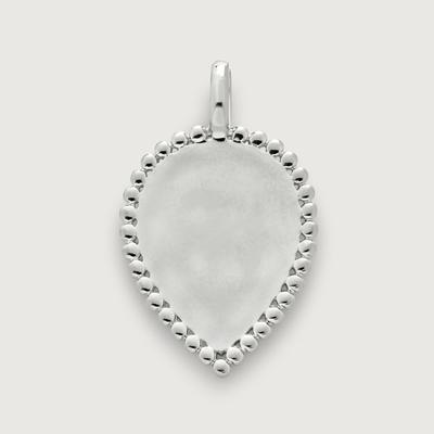 Sterling Silver Deia Beaded Lotus Pendant Charm