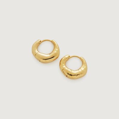 Gold Deia Huggie Earrings