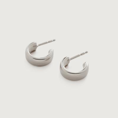 Sterling Silver Fiji Huggie Earrings