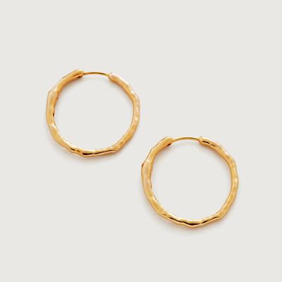Gold Siren Muse Medium Hoop Earrings