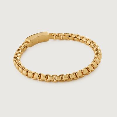 Gold Bold Box Chain Bracelet