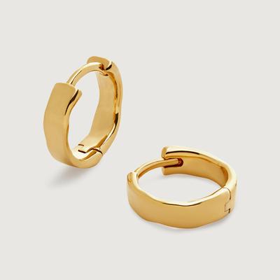 Gold Siren Muse Wave Huggie Earrings