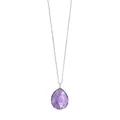 Rock Candy Sterling Silver & Amethyst Large Teardrop Pendant Necklace