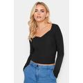 Pixiegirl Black Long Sleeve Textured Top 6 Pixiegirl | Petite Women's Long Sleeve Tops