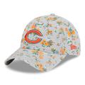 Girls Youth New Era Gray Chicago Bears Bouquet 9TWENTY Adjustable Hat