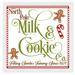 North Pole Milk and Cookie Co 9.5 x 9.5 Framed Christmas Wall Decor Art Print Sign Poster in a