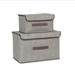 Storage Bins Foldable Storage Box Cube with Lids and Handles Fabric Storage Basket Bin Organizer Collapsible Drawers Containers for Nursery Closet Bedroom Home