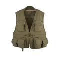 Snowbee Classic Fly Fishing Vest Waistcoat - Olive Green