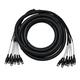 Seismic Audio - 6 Channel MIDI Snake Cable 20 Feet - 5 Pin DIN 20 Snake Cable Black - SAMI-6x20