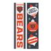 Chicago Bears 47" Double Sided Christmas Leaner Fan Sign