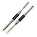 2PCS Nail Pen Tool Double-end Steel Push Painted Dual Pen Plane Double End Pen Nail Light Therapy Pen Lengthening Nail Crystal G