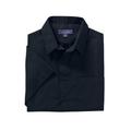 Men's Big & Tall KS Signature Wrinkle Free Short-Sleeve Oxford Dress Shirt by KS Signature in Black (Size 18 1/2)