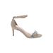 Kelly & Katie Heels: Silver Shoes - Women's Size 8 - Open Toe