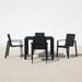 AllModern Bakari 5 Piece Dinign Set in Black | 41.25 W x 41.25 D in | Outdoor Furniture | Wayfair 3CFFBA940E044C03BA61932A16C5DDA5