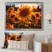 August Grove® Orange Sunflowers Sunlit Sunflowers II Canvas, Cotton | 12 H x 20 W x 1 D in | Wayfair B156F15A23C64F1C82FFF76BA34E7C07