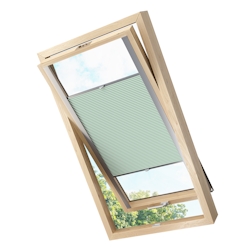 KS Handel 24 Dachfensterplissee Faltrollo Thermo verdunkelnd passend für Velux MK10 Hellgrün Image