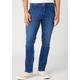 Stretch-Jeans WRANGLER "Greensboro" Gr. 34, Länge 32, blau (orion) Herren Jeans Stretch