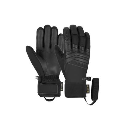 Skihandschuhe REUSCH "Jupiter GORE-TEX", Damen, Gr. 10,5, schwarz, 45% Polyester, 25% Ziegenleder, 25% Polyamid, 5% Elasthan, mehrfarbig, klassisch, Handschuhe, mit wasserdichter Membran Image