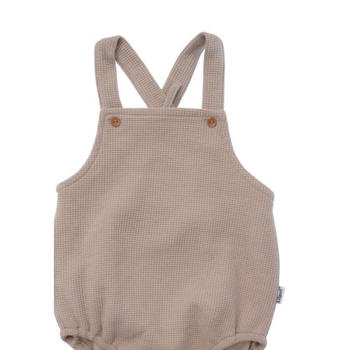 Strampler LILIPUT Gr. 62/68, EURO-Größen, beige Baby Overalls mit verstellbaren Trägern