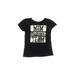 The Children's Place Short Sleeve T-Shirt: Black Tops - Kids Girl's Size X-Small