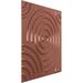 Ekena Millwork Spiral EnduraWall Decorative 3D Wall Panel Vinyl/PVC in Brown | 19.63 H x 19.63 W x 0.38 D in | Wayfair WP20X20SPFCP-CASE-12