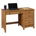 Foundry Select Malani 4 Drawer Solid Wood Desk Wood in Brown | Wayfair 21B92B9D5FB743BEB2069BAC0CE3065A