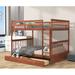 Harriet Bee Cailani Full Over Full Bunk Bed w/ Drawers in Brown | 64.6 H x 58.7 W x 80 D in | Wayfair 0BADE119D71B4BEDBF81B2F795CACEEC