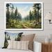 Millwood Pines Pine Tree Whispering Pines II Framed On Canvas Print Canvas, Cotton in Green | 12 H x 20 W x 1 D in | Wayfair
