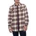 Plaid Flannel Faux Shearling Lined Shirt Jacket