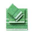 United Colors Bath Towels with Shower Gloves 100% Cotton Set of 4 Green