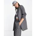 Selected Femme tailored pinstripe suit blazer co-ord in grey