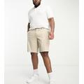 Tommy Hilfiger 1985 Big & Tall Madison shorts in stone-Grey