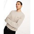 Fred Perry classic jumper in dark oatmeal-Neutral