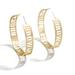 WEAR by Erin Andrews x Baublebar Gold Cleveland Browns Large Cutout Hoop Earrings