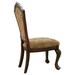 Carved Upholstered Dining Chair, Dark Cherry (Set of 2)