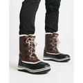 O'Neill alta tall snow boots with faux fur lining in brown