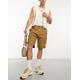 Fat Moose cargo shorts in khaki-Green