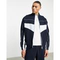 ASOS DESIGN co-ord oversized jersey track jacket in blue colour block