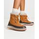 O'Neill alta tall snow boots with faux fur lining in tan-Brown