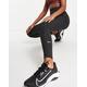 Nike Training One glitter leopard print legging in black