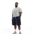 Polo Ralph Lauren Big & Tall Prepster flat front cord chino short classic oversized fit in navy