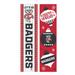 Wisconsin Badgers 47" Double Sided Christmas Leaner Fan Sign