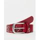 My Accessories London studded belt in red