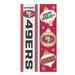 San Francisco 49ers 47" Double Sided Christmas Leaner Fan Sign