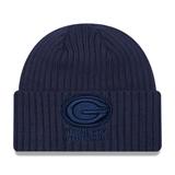 Men's New Era Navy Green Bay Packers Color Pack Cuffed Knit Hat