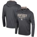 Men's Colosseum Charcoal Kentucky Wildcats OHT Military Appreciation Long Sleeve Hoodie T-Shirt