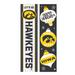 Iowa Hawkeyes 47" Double Sided Christmas Leaner Fan Sign