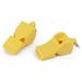 Linyer Pack of 2 Safety Whistle Pocket-size Hiking Accessories Workmanship Camping Supplies Smooth Surface Survival Tool Sound Maker Yellow