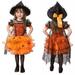 Halloween Dresses Toddler Kids Baby Girls Spider Tulle Tutu Dress Party Ball Gown Lace Cloak Vampire Costume Cosplay Fancy Dress