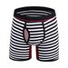 Herrnalise Men s Jockstrap Underwear Striped Underwear Low Waisted Sexy And Funny Mesh Boxer Underwear Briefs Pants Sexy Underwear Set For Men For Black M